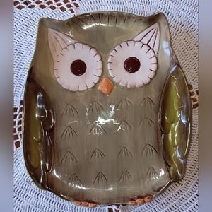 Owl Serving Plate by Grasslands Road